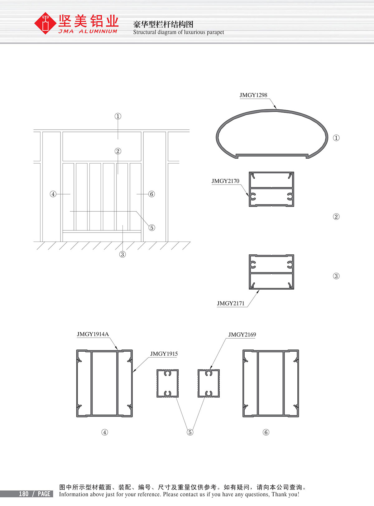 豪华型栏杆结构图-2